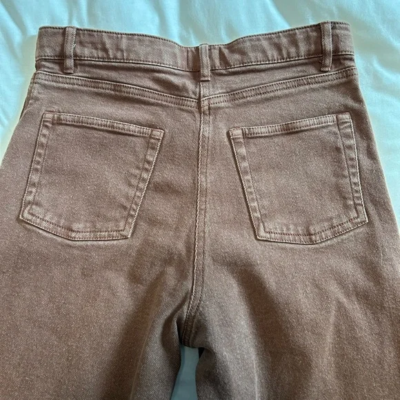 Wilfred Free Archer High Rise Brown Jeans size 6 - Picture 9 of 10
